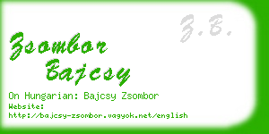 zsombor bajcsy business card